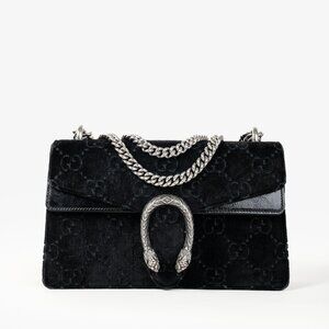 Gucci Velvet GG Monogram Dionysus Shoulder Bag